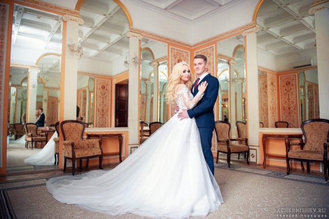 Фото — свадьба в первом дворце бракосочетания