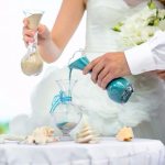 символическая песочная церемония на свадьбе