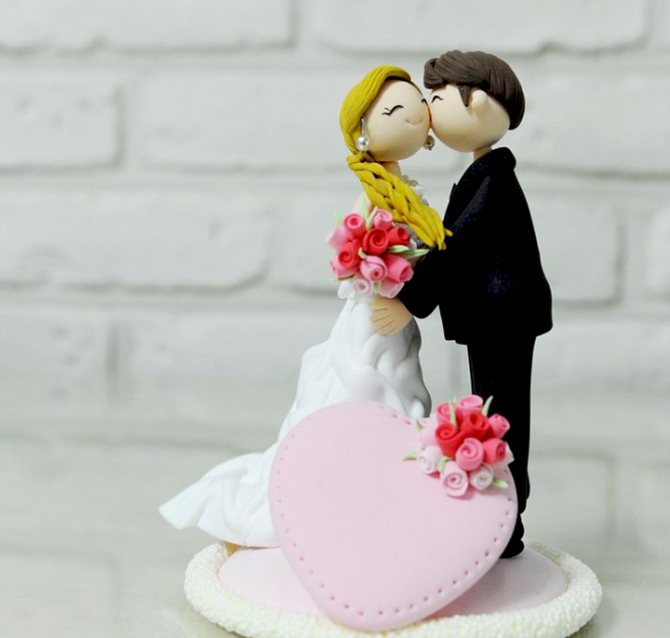 статуэтки жениха и невесты на торт