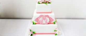свадебный торт с инициалами 3